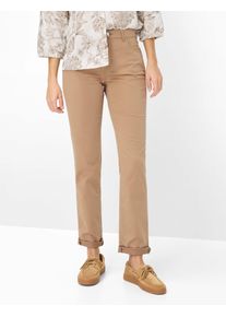 Brax Damen Five-Pocket-Hose Style MARY LIGHT MOCHA, braun, Gr. 44L