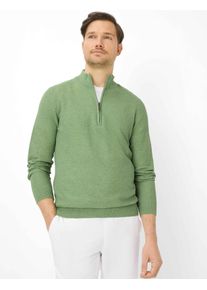 Brax Herren Strickpullover Style STEFFEN herb Gr&uuml;n Oliv, gr&uuml;n - oliv, Gr. L