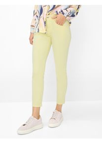 Brax Damen R&ouml;hrenjeans Style SHAKIRA S BUTTERCUP, denim hellgelb, Gr. 44K
