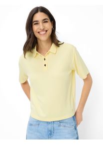 Brax Damen Polo Style CARA S limoncello, hellgelb, Gr. 34