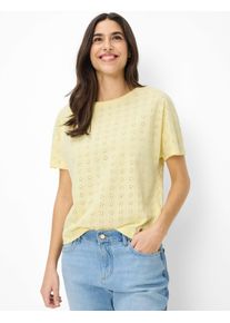 Brax Damen Shirt Style CAELEN S limoncello, hellgelb, Gr. 34