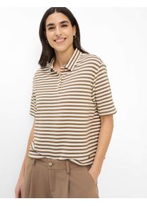 Brax Damen Polo Style CARA S mocha brown, dunkelbraun, Gr. 34