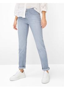 Brax Damen Five-Pocket-Hose Style CAROLA USED LIGHT GREY, denim hellgrau, Gr. 46