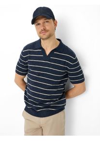 Brax Herren Strickpolo Style PASCAL navy, dunkelblau, Gr. L