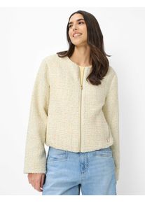 Brax Damen Jacke Style LYON soft ecru, cremewei&szlig;, Gr. 34