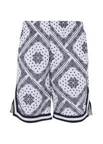 Shorts Karl Kani "Karl Kani Herren", Damen, Gr. XXS, US-Gr&ouml;&szlig;en, wei&szlig;, schwarz, 100% Polyester (Recycelt), normal, Hosen Shorts