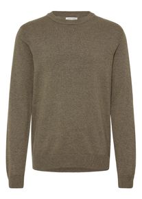 Strickfleece-Pullover Casual Friday "Strickpullover CFBells", Herren, Gr. XXL, braun (major braun melange), Obermaterial: 50% Baumwolle CO. 50% Lyocell CLY., Pullover Strickfleece-Pullover
