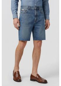 Shorts Calvin Klein Jeans "90S SHORT GREENWOOD", Herren, Gr. 38, N-Gr, gr&uuml;nwood, Denim/Jeans, Obermaterial: 100% Baumwolle, unifarben, regular fit normal, Hosen Shorts, Regular fit mit abgeschnittenem Beinsaum