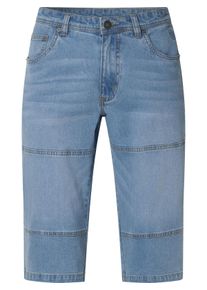 Bermudas Jan Vanderstorm "Tiefbundbermuda ESBJORN", Herren, Gr. 76, N-Gr, blau (hellblau), Obermaterial: 98% Baumwolle CO. 2% Elasthan EL., Hosen Bermudas