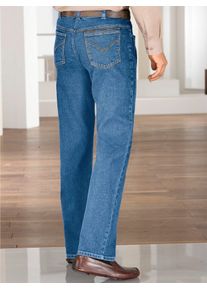 5-Pocket-Jeans CLASSIC, Herren, Gr. 46, Normalgr&ouml;&szlig;en, blau (blau, bleached), 98% Baumwolle, 2% Elasthan, unifarben, lang, Jeans 5-Pocket-Jeans