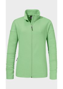Sch&ouml;ffel Fleecejacke SCH&Ouml;FFEL "CIRC Fleece Jk Style Smue WMS", Damen, Gr. 36, 6175, gr&uuml;n, Oberstoff: 100% Polyester, regular fit, hoch geschlossener Ausschnitt, Jacken Fleecejacke