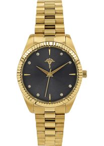 JOOP! Quarzuhr JOOP, gold (goldfarben), Armbanduhren, Damen, Quarzuhr, Armbanduhr, Damenuhr, Edelstahlarmband, analog, Zirkonia (synth.)