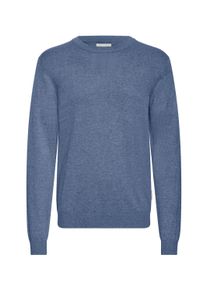 Strickfleece-Pullover Casual Friday "Strickpullover CFBells", Herren, Gr. XXL, blau (bering sea melange), Obermaterial: 50% Baumwolle CO. 50% Lyocell CLY., Pullover Strickfleece-Pullover