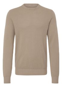 Strickfleece-Pullover Blend "Strickpullover BHBartel", Herren, Gr. S, braun (winter twig), Obermaterial: 100% Baumwolle CO., Pullover Strickfleece-Pullover