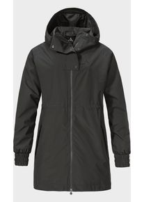 Sch&ouml;ffel Parka SCH&Ouml;FFEL "Parka Style Bohorok WMS", Damen, Gr. 48, schwarz (9990, schwarz), Oberstoff: 100% Polyester; (Membran: Thermoplastisches Polyurethan); Futter: 100% Polyester, relaxed fit, hoch geschlossener Ausschnitt, Jacken Parka