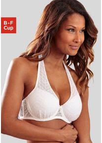Schalen-BH Lascana, Damen, Gr. 70, Cup D, wei&szlig;, Spitze, Obermaterial: 84% Polyamid, 16% Elasthan, BHs Schalen-BH, mit B&uuml;gel und drei Tragevarianten, Dessous, Topseller