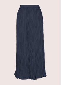 Madeleine Mode Midirock MADELEINE "Plisseerock Maxi-Rock mit Crash-Plissee", Damen, Gr. 34, marine, Obermaterial: 100% Polyester PES., Modern, normal, R&ouml;cke Midirock, Crash-Plissee