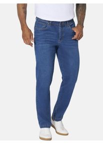 5-Pocket-Jeans Jan Vanderstorm "Tiefbundjeans BOLKER", Herren, Gr. 58, N-Gr, blau, Obermaterial: 99% Baumwolle CO. 1% Elasthan EL., Jeans 5-Pocket-Jeans