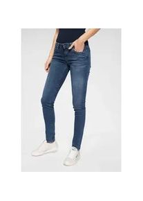 Skinny-fit-Jeans Pepe Jeans "SOHO", Damen, Gr. 29, L&auml;nge 30, blau (z63 classic stretch), Denim/Jeans, Obermaterial: 84% Baumwolle, 14% Polyester, 2% Elasthan, skinny fit lang, Jeans, im 5-Pocket-Stil mit 1-Knopf Bund und Stretch-Anteil