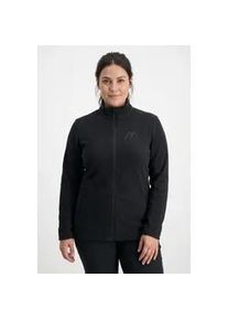 Fleecejacke Maier Sports "DA-MIDLAYERJACKE DENISE JACKET W", Damen, Gr. 40, schwarz, Fleece, Obermaterial: 100% Polyester, unifarben, hoch geschlossener Ausschnitt, eingesetzt eingefasste Kante, Jacken Fleecejacke, f&uuml;r Sport- und Outdoormode, aus pflegeleichtem Material