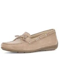Mokassin Gabor "Mokassin", Damen, Gr. 37,5, beige, Schuhe Mokassin
