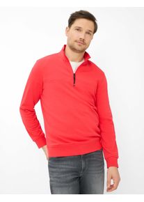 Brax Herren Sweatshirt Style SION hibiscus, Rot, Gr. L