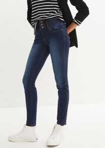 bonprix Slim Jeans High Waist Shaping, blau, Gr.54, Slim-Stretch-Jeans f&uuml;r eine vorteilhafte Figur, 71% Baumwolle