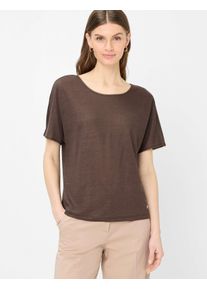 Brax Damen Shirt Style CAELEN S dark ebony, dunkelbraun, Gr. 34