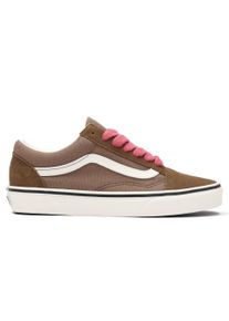 Sneaker Vans "Old Skool", Damen, Gr. 36,5, braun, pink, Leder, Textil, Schuhe Sneaker