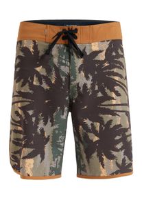 Boardshorts Quiksilver "Highline Scallop 19", Herren, Gr. 28(XS), grape leaf tropicamo, Obermaterial: 88% Microfaser, 12% Elasthan;, Hosen Boardshorts