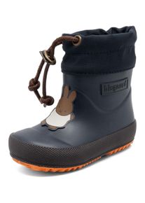 Gummistiefel bisgaard "miffy x bisgaard thermo rubber", M&auml;dchen, Gr. 26, blau (schwarz navy), Gummi, Schuhe Gummistiefel, Boots mit s&uuml;&szlig;em Hasen-Motiv, Gr&ouml;&szlig;enschablone zum Download