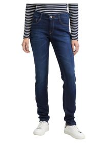 Skinny-fit-Jeans Tom Tailor "LUCIE Skinny", Damen, Gr. 26, L&auml;nge 34, blau (schwarz stone wash), Denim/Jeans, Obermaterial: 42% Baumwolle, 34% Polyester, 22% Viskose, 2% Elasthan. Futter: 100% Baumwolle, unifarben, slim fit lang, Jeans Skinny-fit-Jeans, mit Viskose und Stretch - 5-Pocket-Style