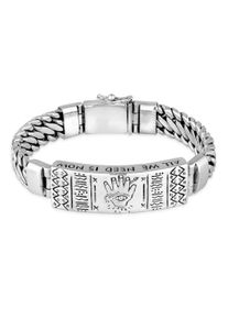 Armkette HAZE & GLORY "Armband Panzerkette - Nowness 925 Silber" Gr. 200, silber, Armb&auml;nder, Herren, 200, Silber 925 (Sterlingsilber), Armkette