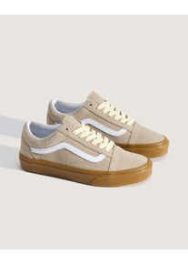 Sneaker Vans "Old Skool", Damen, Gr. 38,5, aluminum, Leder, Textil, Schuhe Sneaker