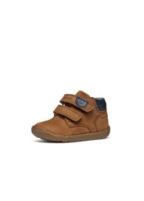 Lauflernschuh Geox "B MACCHIA BOY", Jungen, Gr. 20, braun, Leder, Schuhe Lauflernschuh, Babyschuh mit Klettverschluss, Gr&ouml;&szlig;enschablone zum Download