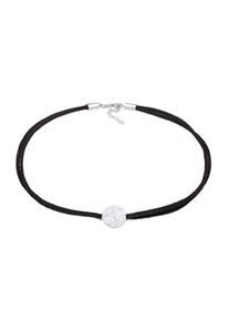 Choker Elli "Halskette Choker Pl&auml;ttchen Halsband 925 Silber" Gr. 36, silber, Halsketten, Damen, ohne Stein, Silber 925 (Sterlingsilber), Choker