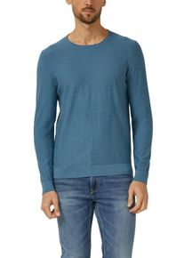 Strickpullover s.Oliver, Herren, Gr. XXL, blau, Strick, Obermaterial: 100% Baumwolle, unifarben, regular fit normal, Rundhals, Rippstrickb&uuml;ndchen, Pullover Strickpullover, mit Rundhals, Regular Fit
