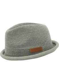 Trilby Chillouts "Tocoa Hat", Herren, Gr. L, grau, Feinstrick, Kunstfaser, unifarben, H&uuml;te Trilby, schnelltrocknend, langlebig, Formbest&auml;ndig