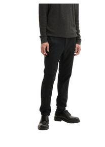 Chinohose Tom Tailor Denim, Herren, Gr. S, N-Gr, schwarz, Web, Obermaterial: 73% Polyester, 25% Viskose, 2% Elasthan. Futter: 100% Polyester, unifarben, slim fit kn&ouml;chellang, Hosen Chinohose, mit Taschen