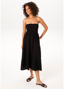 Sommerkleid Aniston CASUAL, Damen, Gr. 36, N-Gr, schwarz, Web, Obermaterial: 100% Baumwolle, unifarben, figurumspielend kniefrei, Kleider Sommerkleid, - auch als Maxirock tragbar - NEUE KOLLEKTION