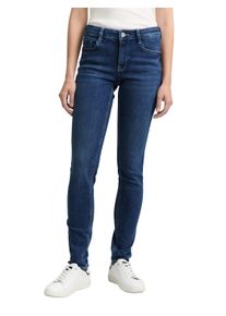 Skinny-fit-Jeans Tom Tailor "LUCIE Skinny", Damen, Gr. 32, L&auml;nge 32, grau (mid stone wash denim), Denim/Jeans, Obermaterial: 42% Baumwolle, 34% Polyester, 22% Viskose, 2% Elasthan. Futter: 100% Baumwolle, unifarben, slim fit lang, Jeans Skinny-fit-Jeans, mit Viskose und Stretch - 5-Pocket-Style