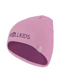 Strickm&uuml;tze Trollkids "KIDS TROLL BEANIE", Jungen, Gr. 6 (53/56), plum, mauve, Obermaterial: 95% Polyacryl, 5% Elasthan, M&uuml;tzen Strickm&uuml;tze, Wendem&uuml;tze, aus Polyacryl und Elasthan, f&uuml;r Kinder und Jugendliche