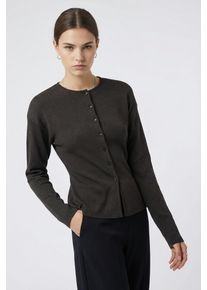 Strickjacke Only "ONLLUCY LS O-NECK CARDIGAN EX KNT", Herren, Gr. S, chocolate torte detail:dtm buttons, Strick, Obermaterial: 50% Polyester, 36% Viskose, 14% Nylon, unifarben, regular fit normal, Rundhals, Strickjacken Strickjacke, Materialmix, regular fit, Rundhals