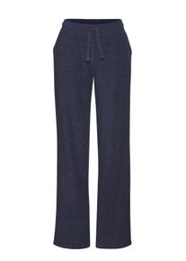 Sweathose Vivance, Damen, Gr. 44/46, N-Gr, blau (dunkelblau meliert), Frottee, Obermaterial: 51% Baumwolle, 49% Polyester, meliert, lang, Hosen Sweathose, Kleine Logostickerei
