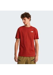 T-Shirt The North Face "M VERTICAL REGULAR SHORT SLEEVE TEE-GRAPHIC", Herren, Gr. XL, iron clay, Obermaterial: 60% Baumwolle, 40% Polyester, Shirts T-Shirt, normale Passform, kurze &Auml;rmel, f&uuml;r Sportmode und Outdoormode