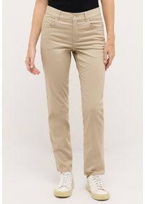 Straight-Jeans Angels "DOLLY", Damen, Gr. 46, L&auml;nge 30, sand, Web, Obermaterial: 89% Baumwolle, 8% Polyester, 3% Elasthan, Jeans Straight-Jeans