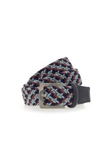 Stretchg&uuml;rtel Mustang, Herren, Gr. 90, bunt (mehrfarbig), Materialmix, Flechtoptik, mehrfarbig, G&uuml;rtel Stretchg&uuml;rtel, Elastisch in Flechtoptik, mit markanten Lederdetails, 3,5 cm