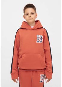 Kapuzensweatshirt Bench. "ESPINOSA", Jungen, Gr. 164, orange (rust), Sweatware, Obermaterial: 60% Baumwolle, 40% Polyester, unifarben, Sweatshirts Kapuzensweatshirt