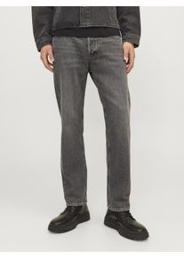 Jack & Jones Loose-fit-Jeans JACK & JONES "JJICHRIS JJORIGINAL SBD 921 SN", Herren, Gr. 28, L&auml;nge 32, schwarz (schwarz denim), Denim/Jeans, Obermaterial: 100% Baumwolle, leichte Abriebeffekte, loose fit lang, Jeans Loose-fit-Jeans, Baumwolle, loose fit