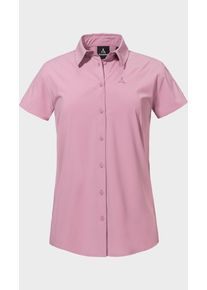 Sch&ouml;ffel Outdoorbluse SCH&Ouml;FFEL "Blouse Style Dooser WMN", Damen, Gr. 46, 3105, rosa, Oberstoff: 85% Polyester, 15% Elasthan, Basic, V-Ausschnitt, Blusen Outdoorbluse